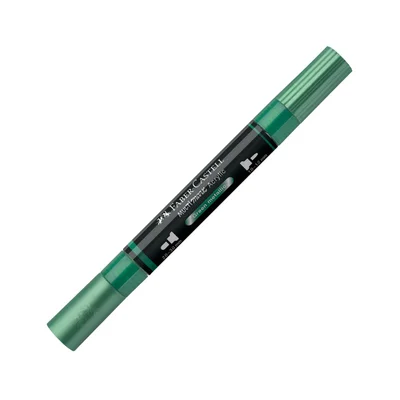 Faber-Castell Акрилен маркер Multimark, № 295, зелен металик