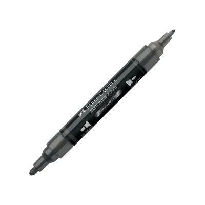 Faber-Castell Акрилен маркер Multimark, № 297, стоманен металик