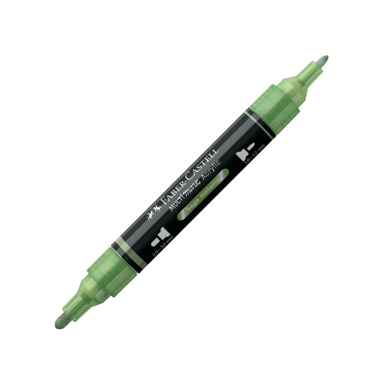 Acrylic marker Faber-Castell Multimark, No. 298, grey-green metallic