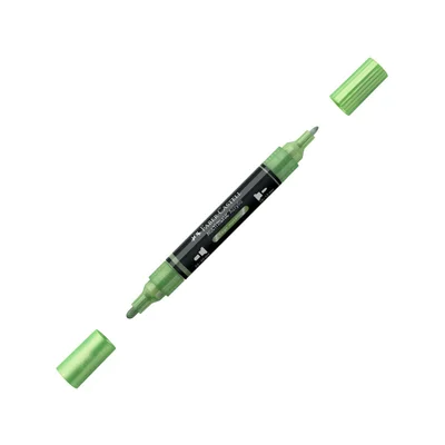 Faber-Castell Акрилен маркер Multimark, № 298, сивозелен металик