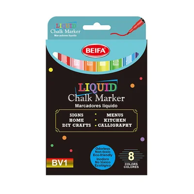 Beifa Маркер BV1-8B1 Chalk, комплект от 8 цвята