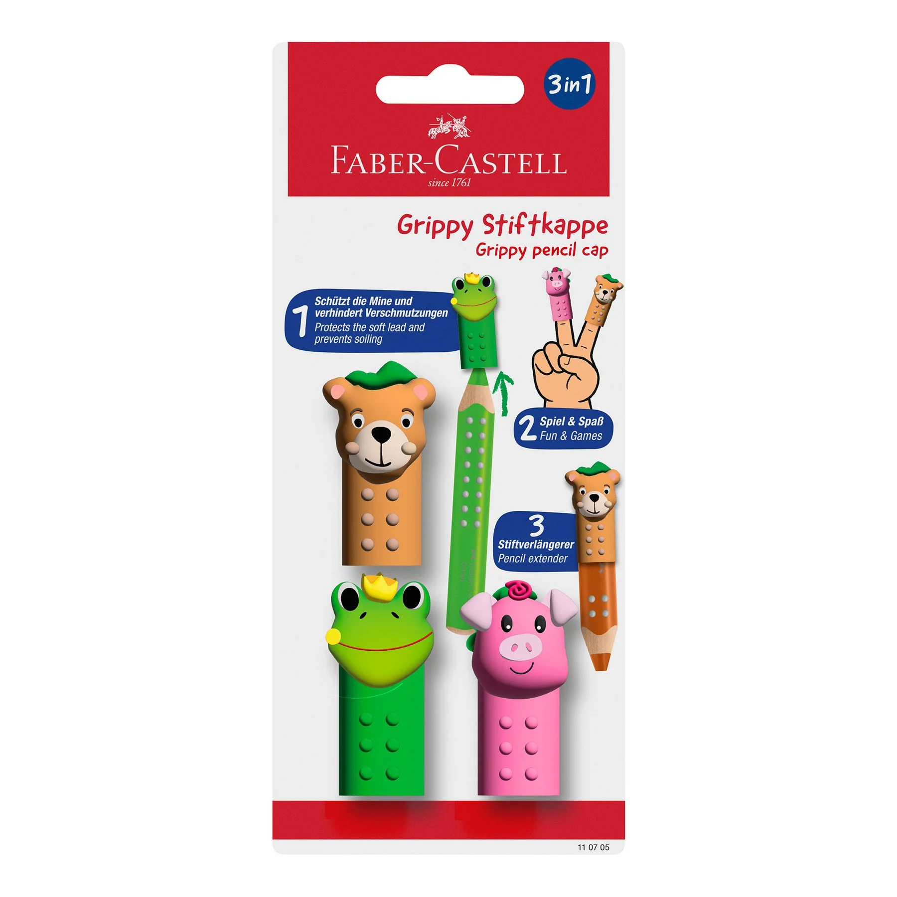 Faber-Castell Grippy pencil cap, Friend set