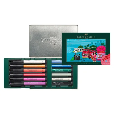 Faber-Castell Marker Pitt Artist, Los Angeles, 12 pieces