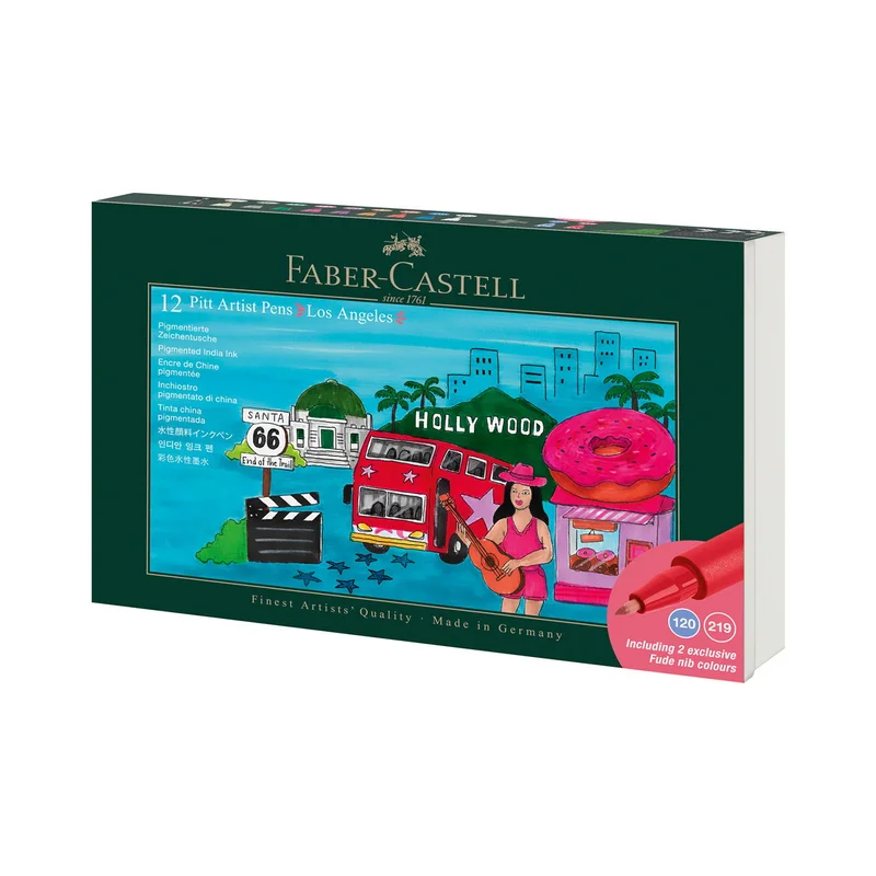 Faber-Castell Marker Pitt Artist, Los Angeles, 12 pieces