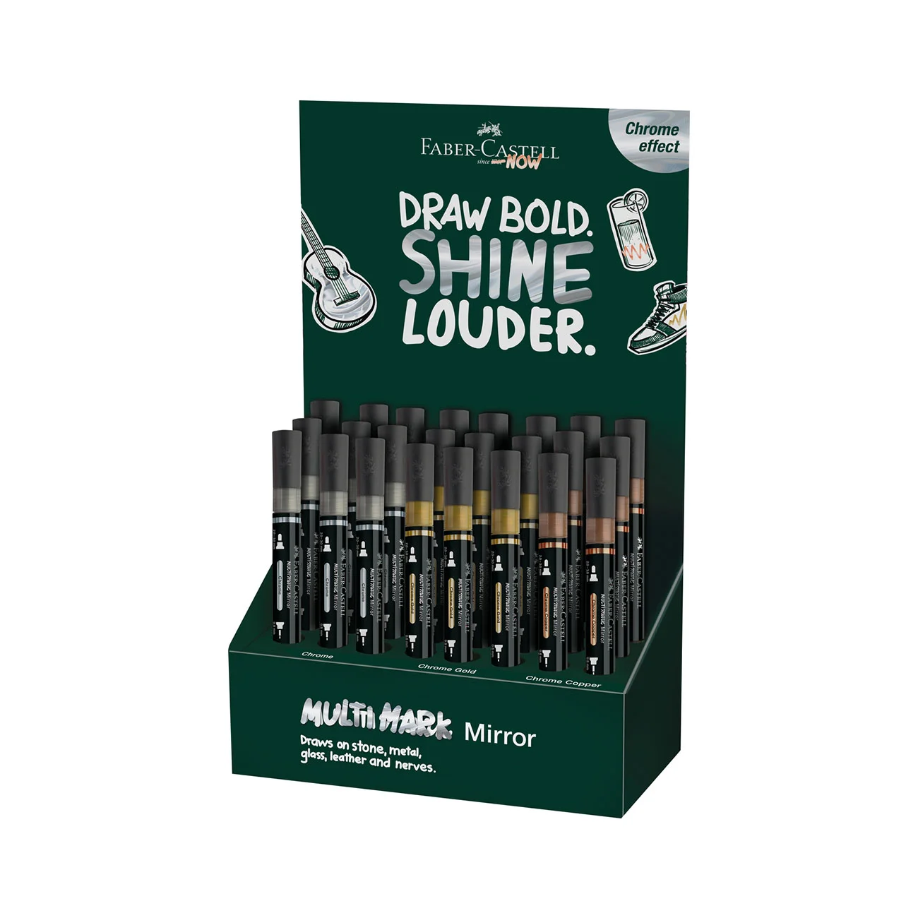 FABER-CASTELL MULTIMARK ACRYLIC MARKER MIRROR 24 PCS