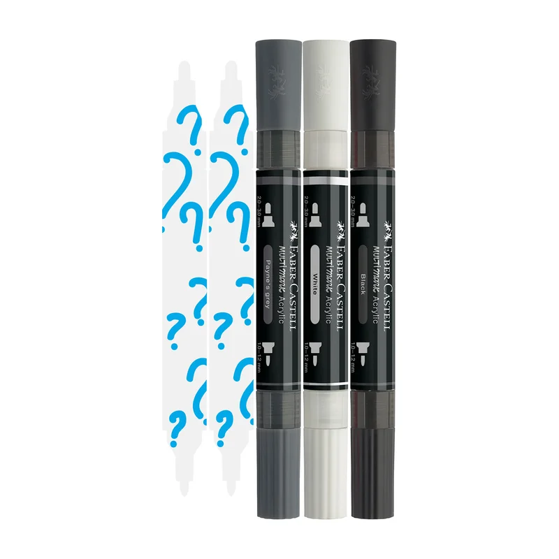 Faber-Castell Акрилен маркер Multimark Mystery I, 5 броя