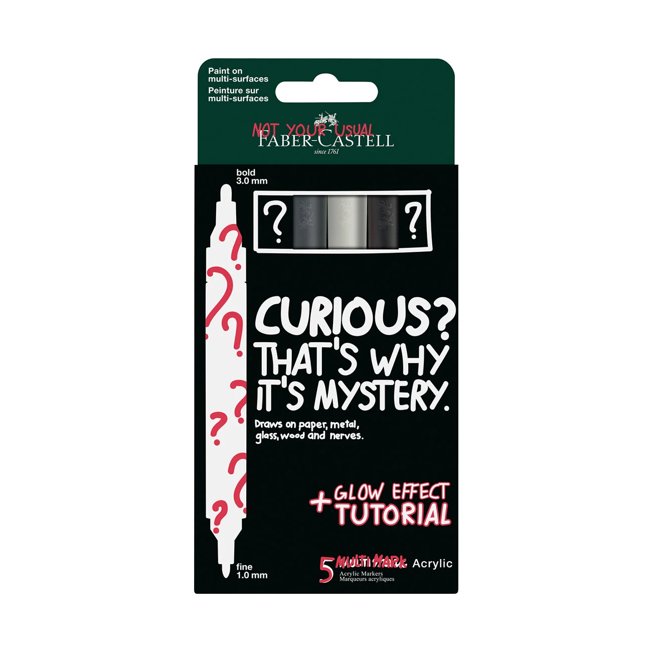 FABER-CASTELL MULTIMARK ACRYLIC MARKER MYSTERY II 5 PCS