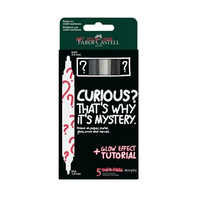 FABER-CASTELL MULTIMARK ACRYLIC MARKER MYSTERY II 5 PCS