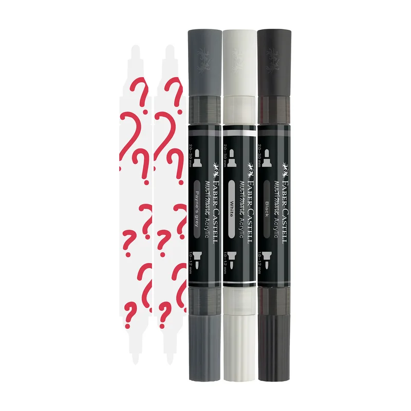 Faber-Castell Акрилен маркер Multimark Mystery II, 5 броя