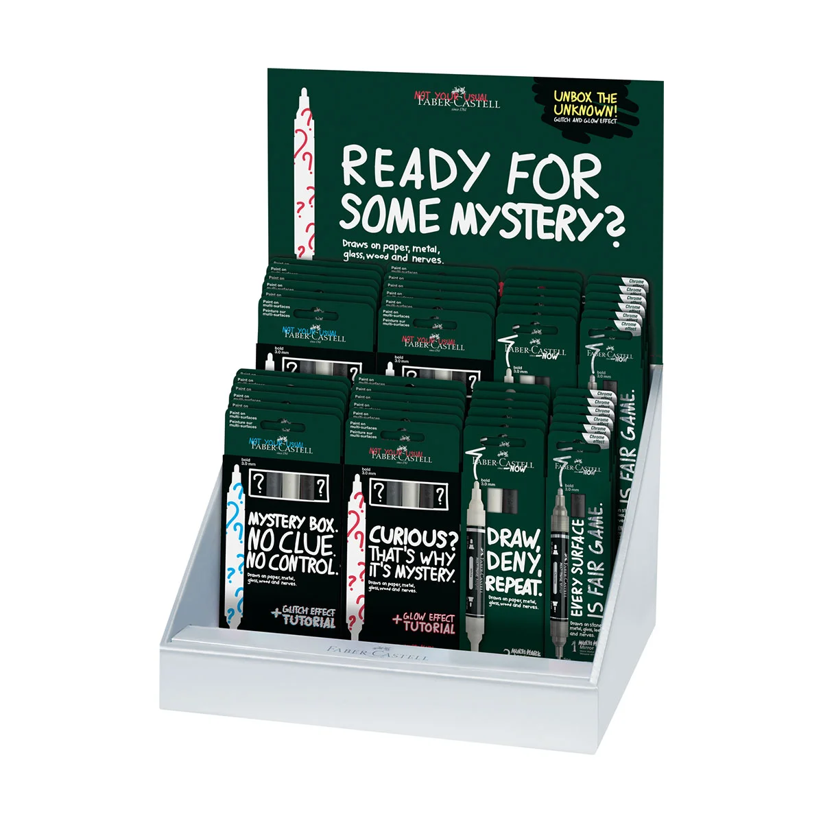 Faber-Castell Акрилен маркер Multimark Mystery, в дисплей