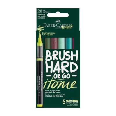 Faber-Castell Маркер-четка Multimark Coty, акрилен, 6 броя