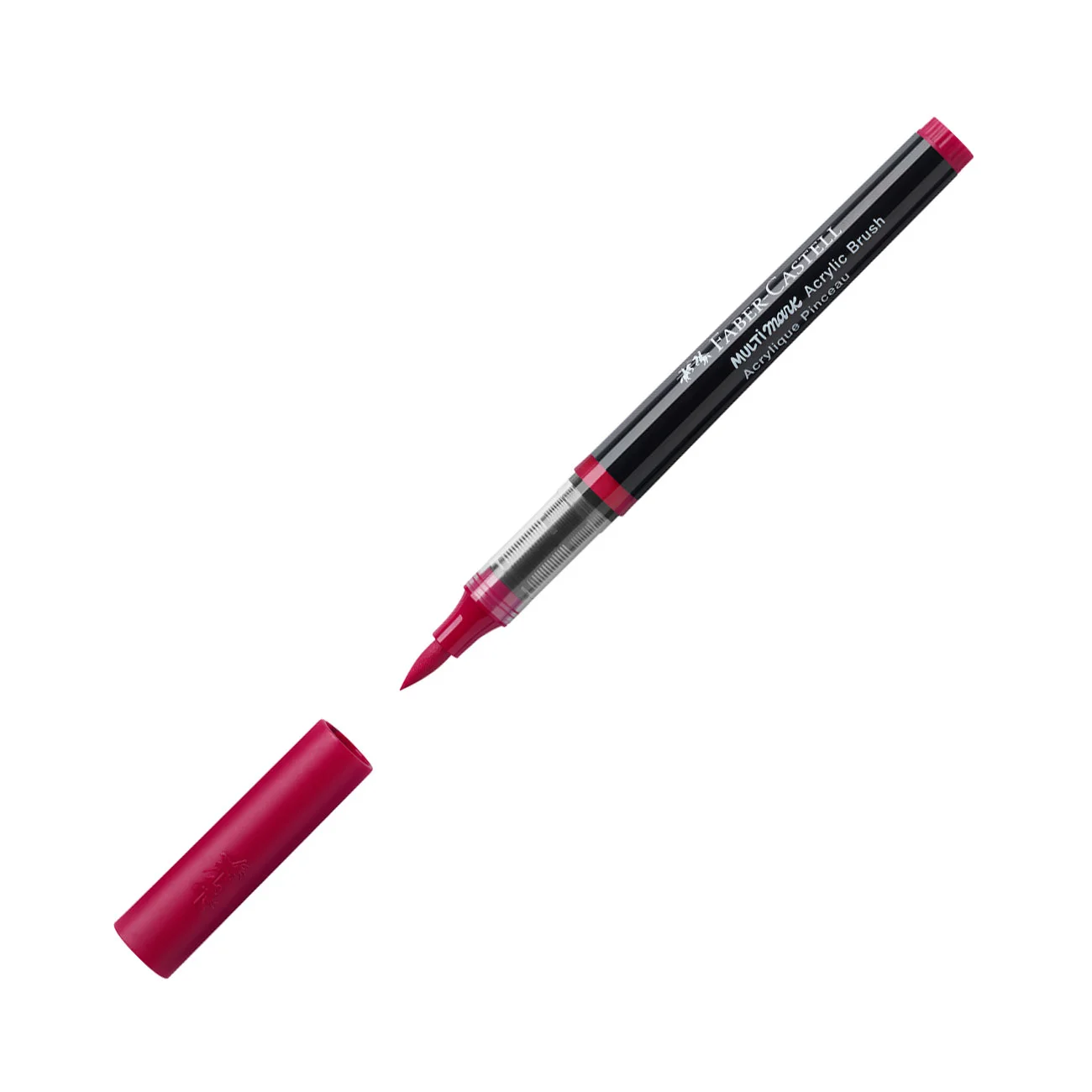 FABER-CASTELL MULTIMARK ACRYLIC BRUSH MARKER CHERRY