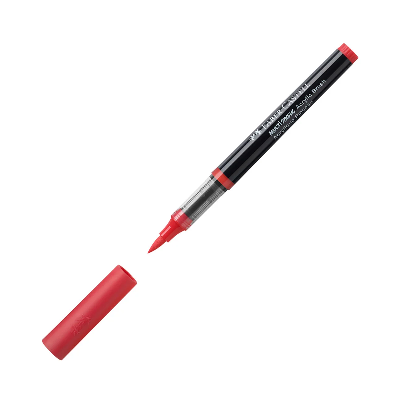 Faber-Castell Маркер-четка Multimark, акрилен, ягодовочервен