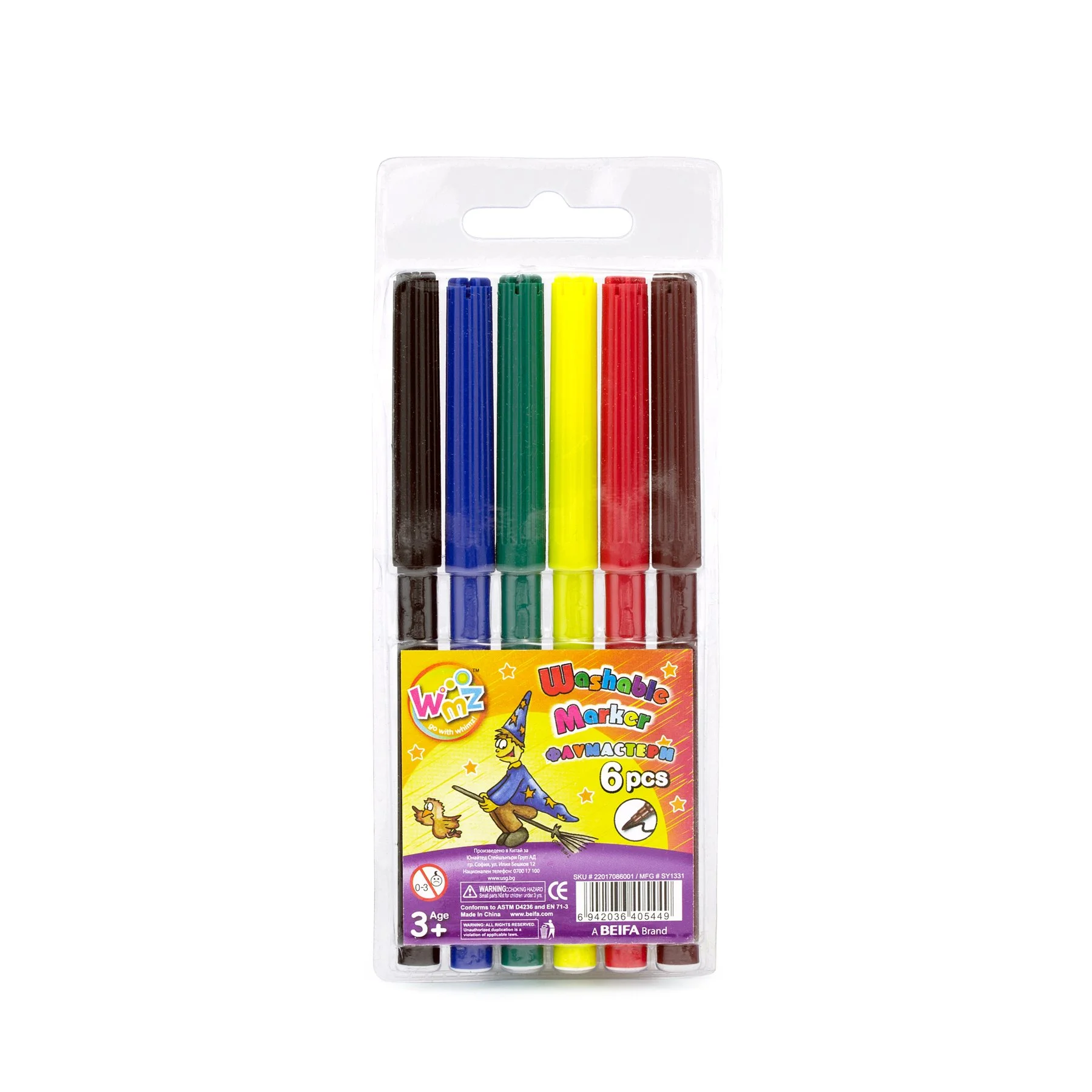 Beifa Felt-Tip Pens WMZ, 6 colours