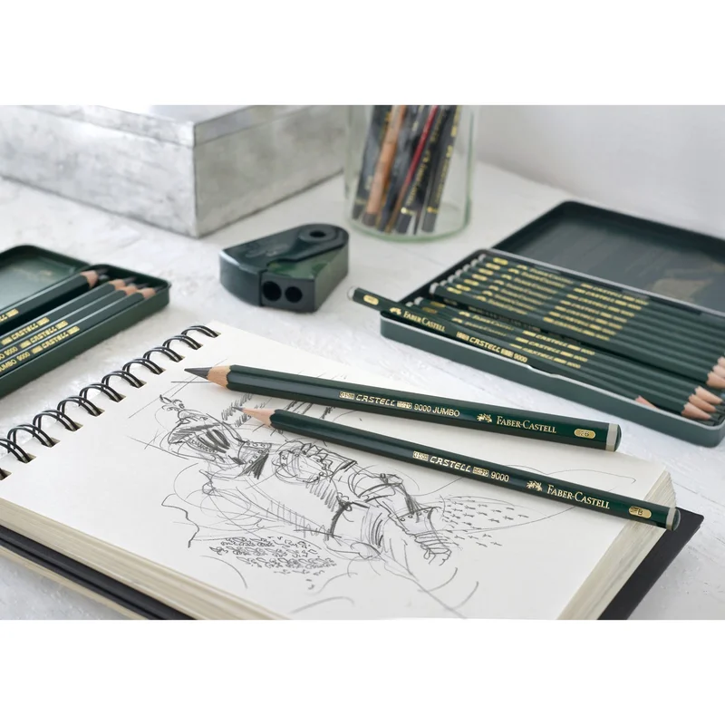 Faber-Castell Pencil Castell 9000, Jumbo, graphite, HB