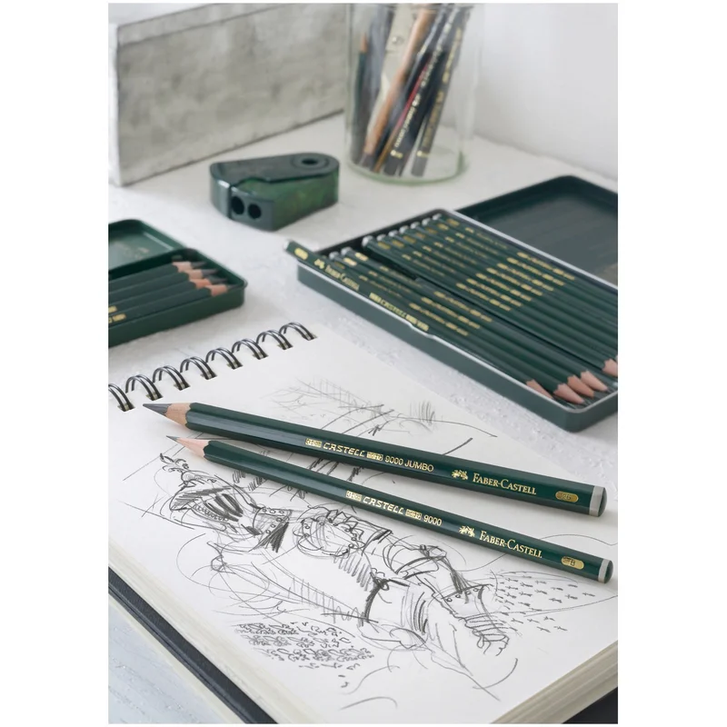 Faber-Castell Pencil Castell 9000, Jumbo, graphite, 6B