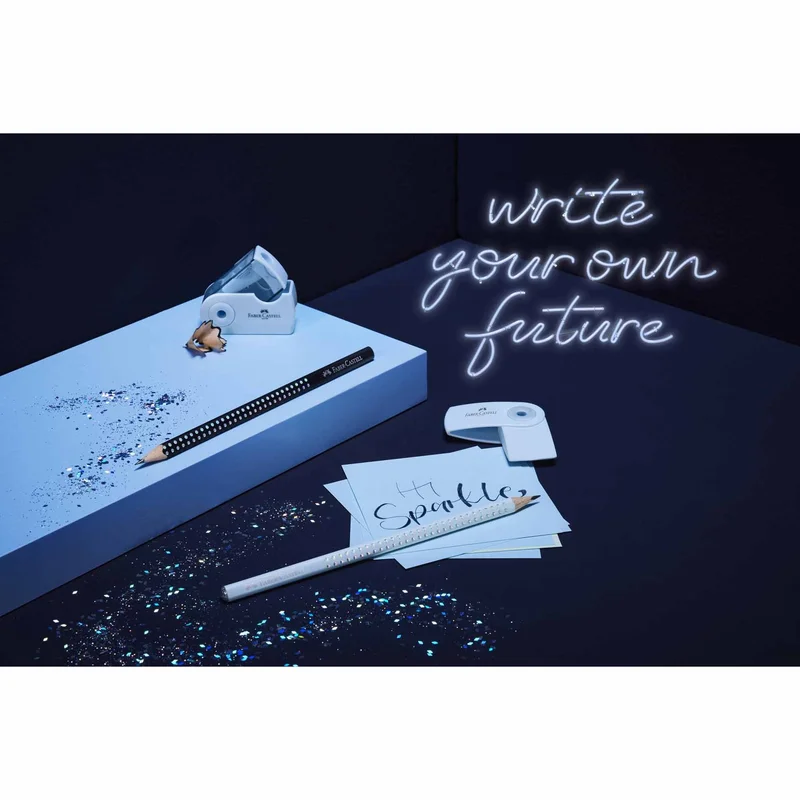Faber-Castell Pencil Jumbo Sparkle, sky blue