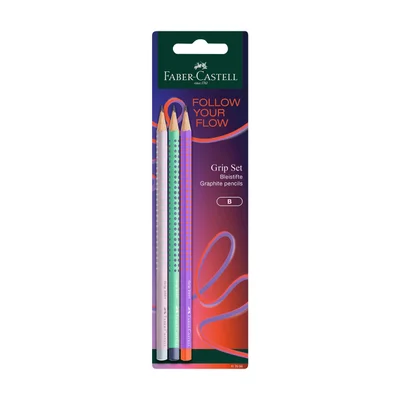 Faber-Castell Grip 2001 Flow pencil, B, 3 pcs