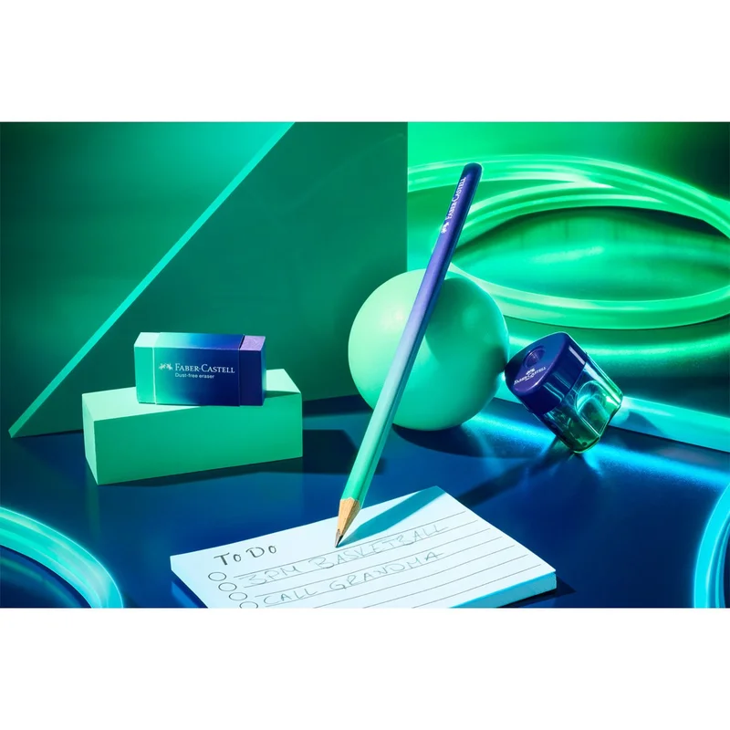 Faber-Castell pencil, B, Buzzing blue
