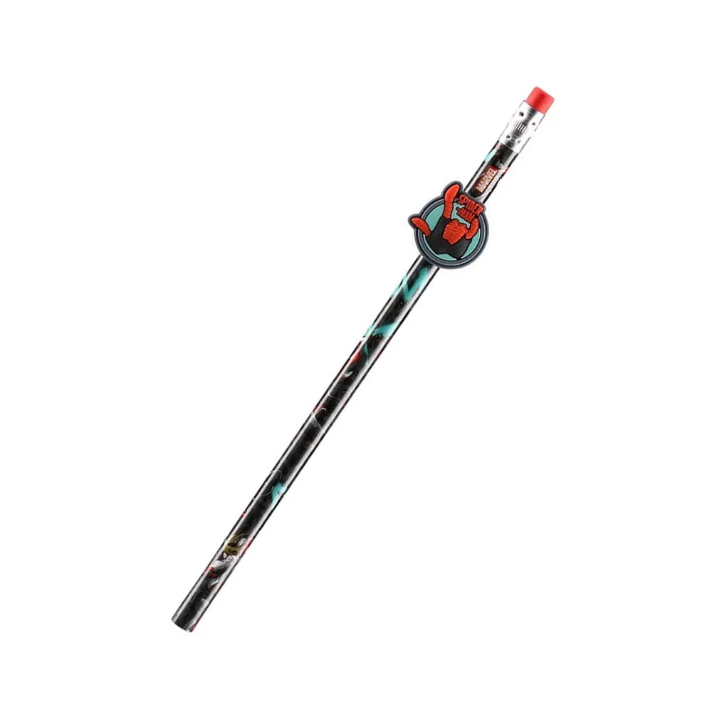 Best Buy Classy Pin Pencil, Spider-Man, HB, with eraser, assorted, 1 pc