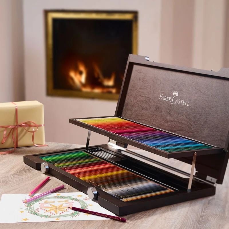 Faber-Castell Colour pencils Polychromos, 120 colours, wooden case