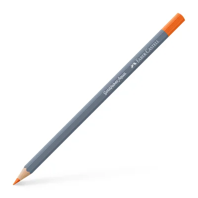 Faber-Castell Watercolor pencil Goldfaber Aqua, No.115, dark cadmium orange
