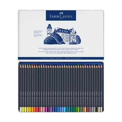 Faber-Castell Colored pencils Goldfaber, 36 colors, metal tin