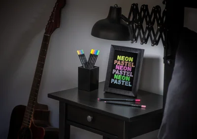 Faber-Castell Pencils Black Edition, 12 neon and pastel colors