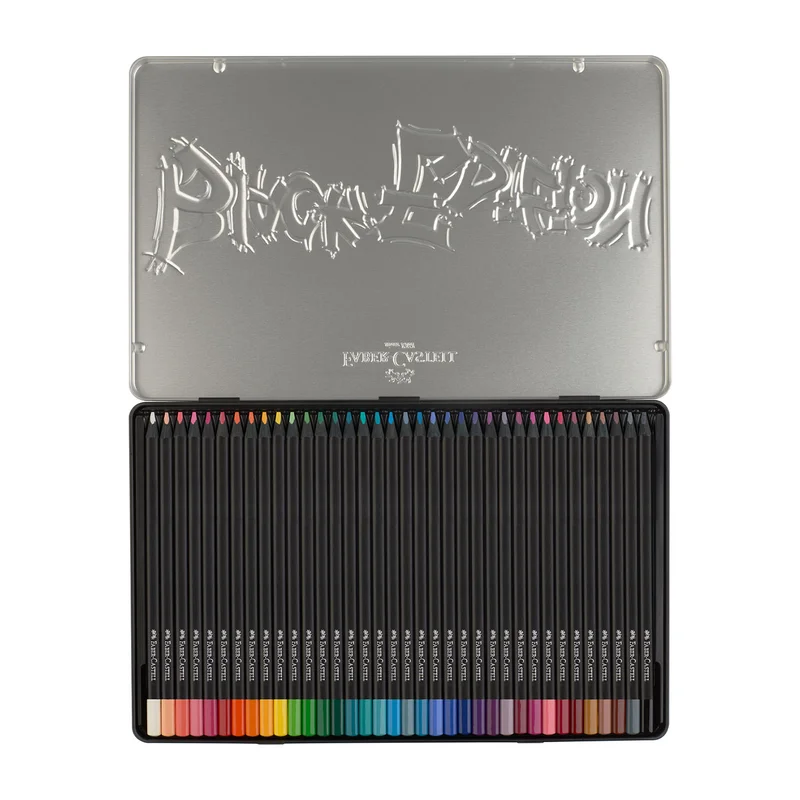 Faber-Castell Pencils Black Edition, 36 colours, in metal box