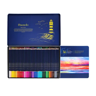 Deli Colored pencils Finenolo, 36 colors, in metal box