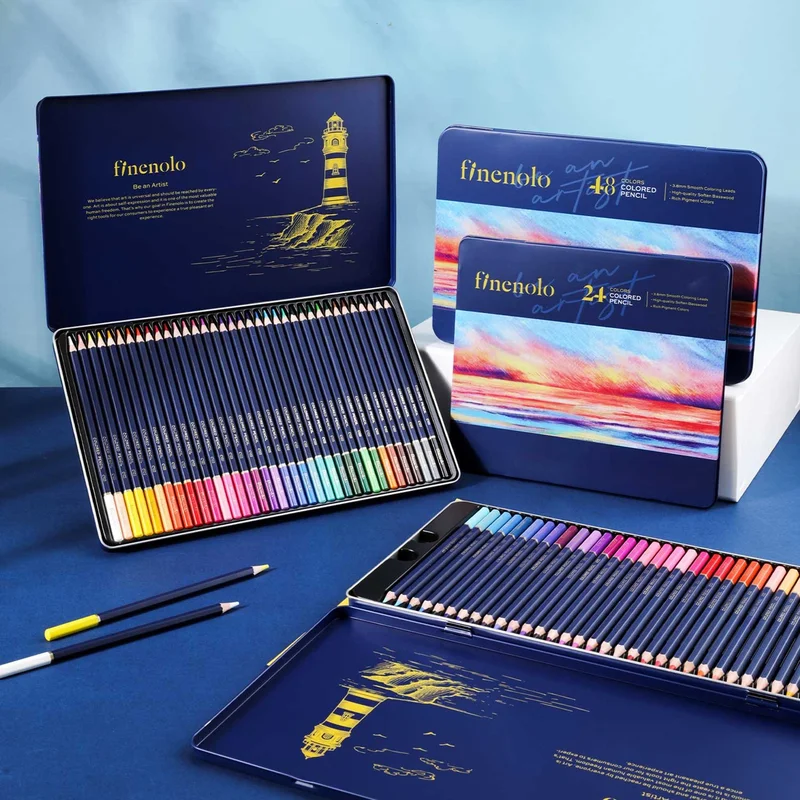 Deli Colored pencils Finenolo, 36 colors, in metal box
