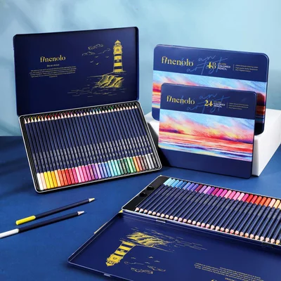 Deli Colored pencils Finenolo, 48 colors, in metal box