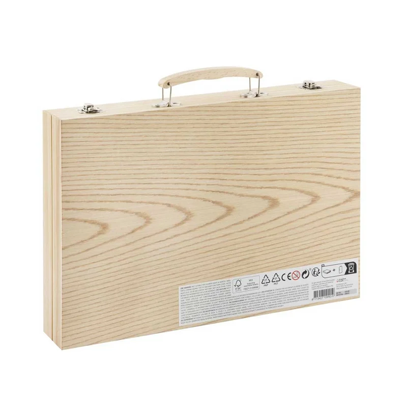 Moxy Colouring set, in wooden case, 86 pcs