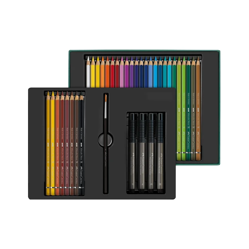 Faber-Castell Set of colored pencils Albrecht Durer and fineliners Pitt Artist Pen, 37 pieces