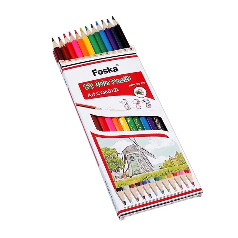 Foska Hexagonal Pencils, 12 colors