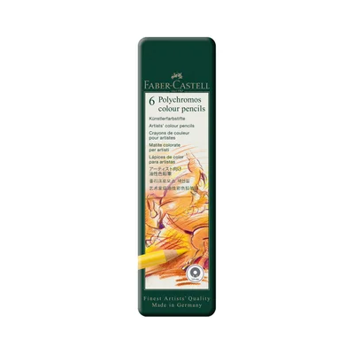 Faber-Castell Молив Polychromos, 6 цвята