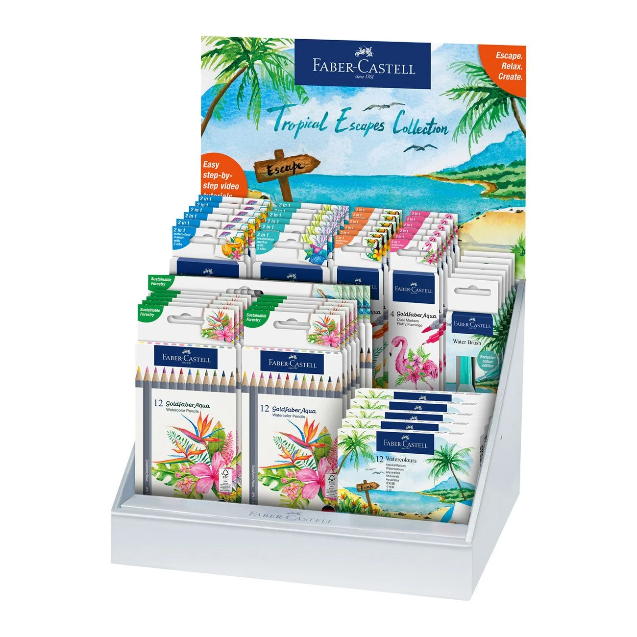 Counter display Faber-Castell Tropical