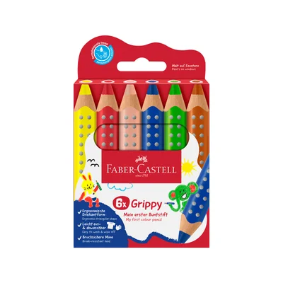 Faber-Castell Молив Grippy, 6 цвята