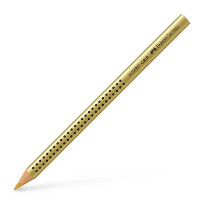 Faber-Castell Colored pencil Jumbo Grip, metallic, gold