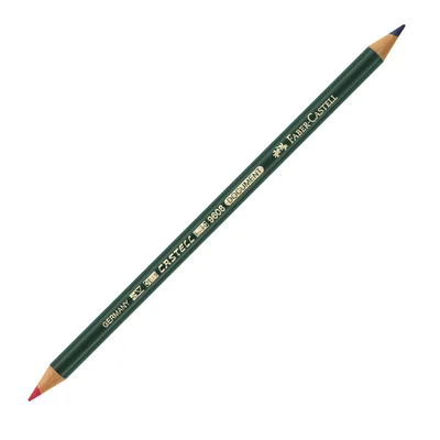 Faber-Castell Document pencil, indelible, color 9608, red and blue