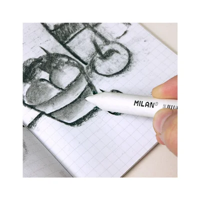 Milan Paper pencil, with tortillon, diameter 18 mm, 12 pcs