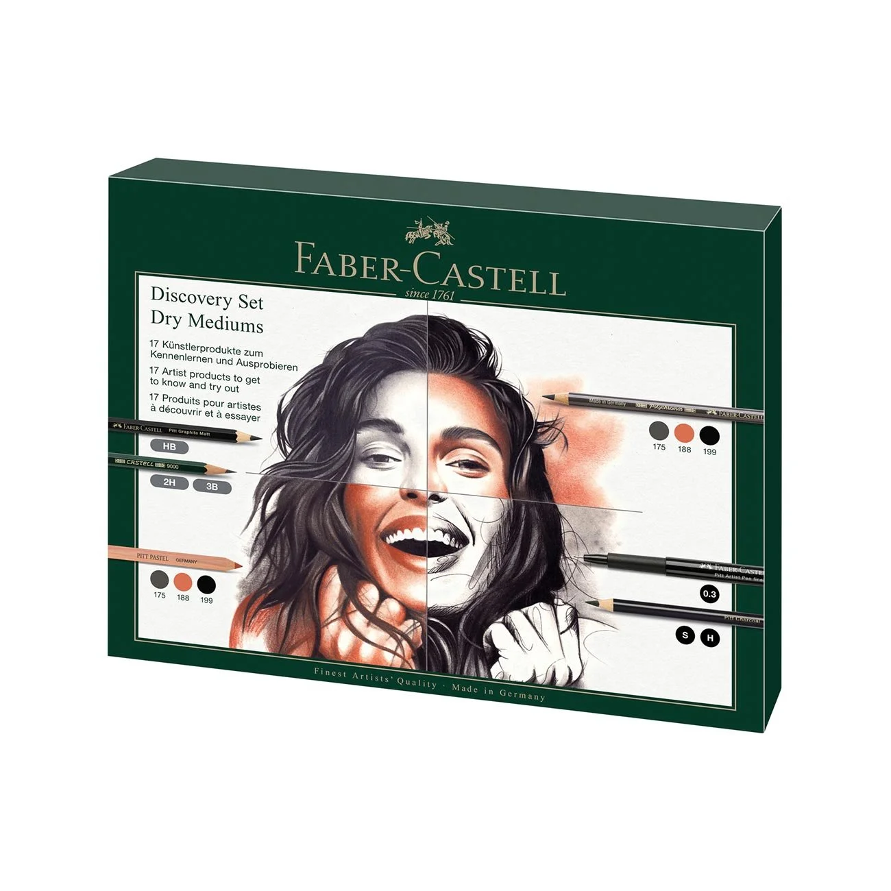 Set Faber-Castell Monochrome Discovery, 17 pcs