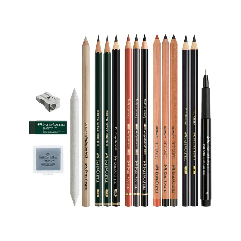 Set Faber-Castell Monochrome Discovery, 17 pcs
