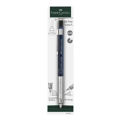 Faber-Castell Mechanical Pencil TK-Fine Vario L, 0.35 mm, Indigo Colour