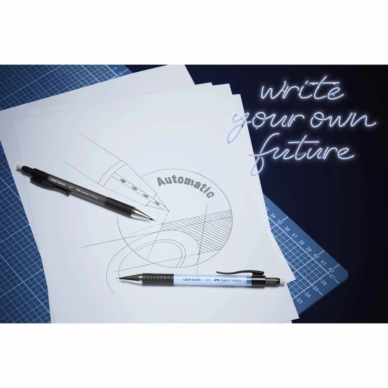 Faber-Castell Автоматичен молив Grip Matic 1377, 0.7 mm, небесносин
