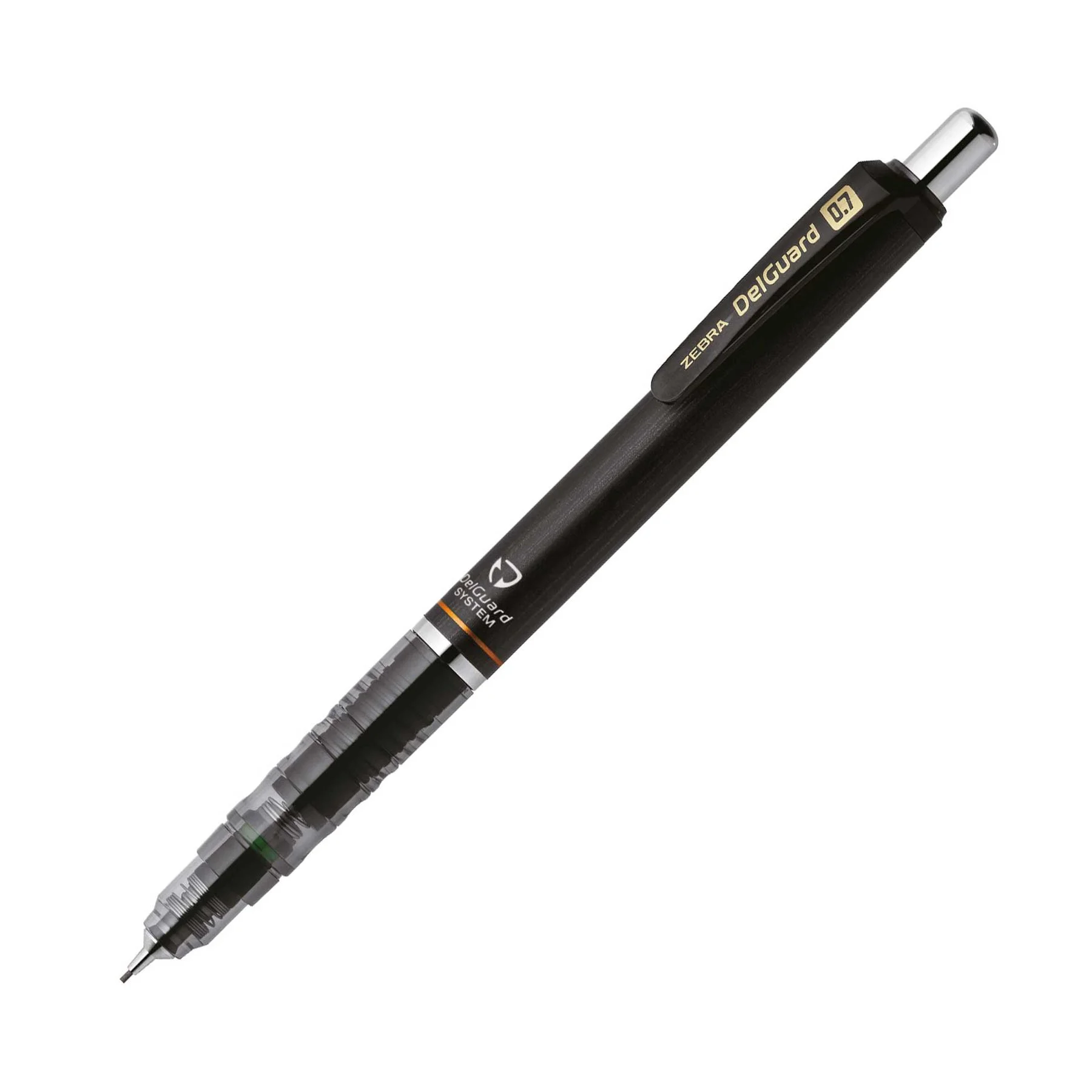 Zebra Mechanical Pencil DelGuard, 0.7 mm, black