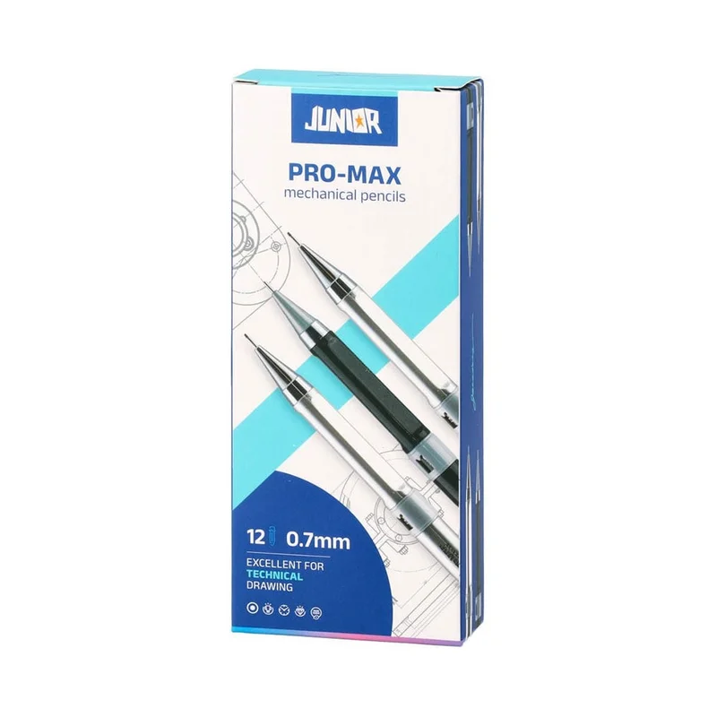 Молив Junior Pro Max, автоматичен, 0.7 mm, асорти