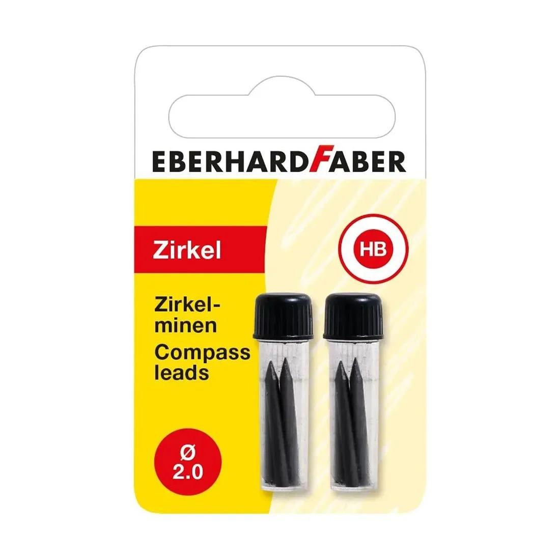 Eberhard Faber Mini leads, for compass, 2 mm, 2x4 pieces