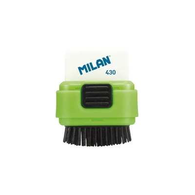 Milan Pencil eraser Fluo, with sleeve, with brush, assorted colours