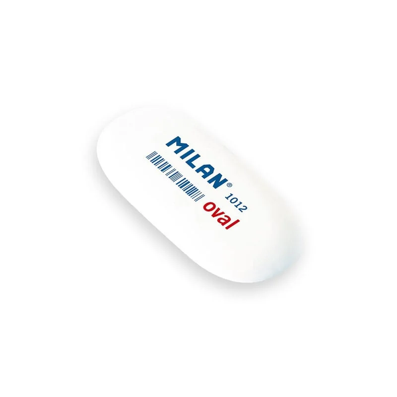 Milan Eraser 1012, oval, white